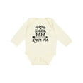 thumbnail image 1 of Inktastic Gigi and Papa Love Me Girls Long Sleeve Baby Bodysuit, 1 of 5
