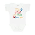 thumbnail image 1 of Inktastic Gigi and Papa Love Me Grandkids Boys or Girls Baby Bodysuit, 1 of 5