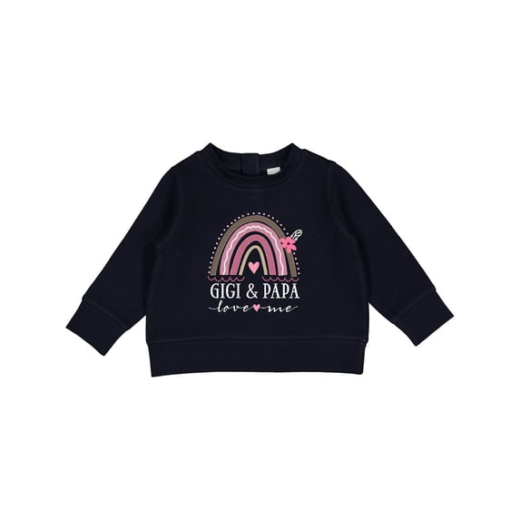 Inktastic Gigi and Papa Love Me Rainbow Baby Sweatshirt