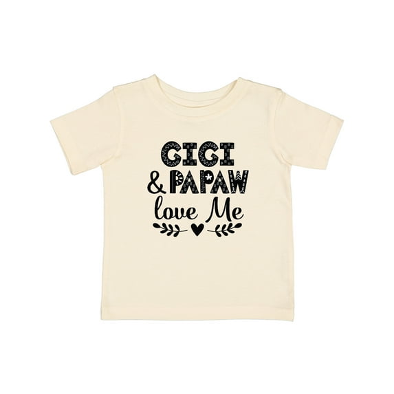 Inktastic Gigi and Papaw Love Me Boys or Girls Baby T-Shirt