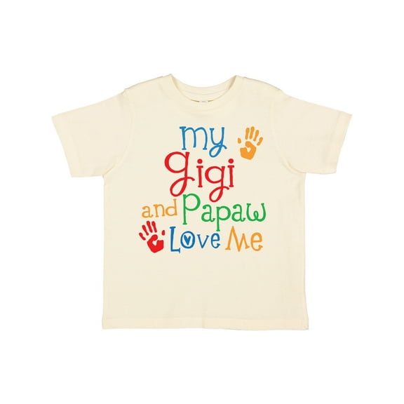 Inktastic Gigi and Papaw Love Me Grandchild Boys or Girls Toddler T-Shirt