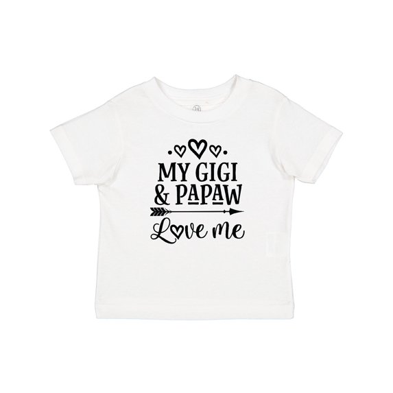Inktastic Gigi and Papaw Love Me Granddaughter Girls Baby T-Shirt