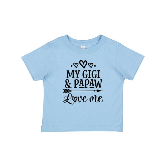 Inktastic Gigi and Papaw Love Me Granddaughter Girls Baby T-Shirt