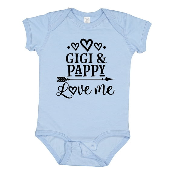 Inktastic Gigi and Pappy Love Me Girls Baby Bodysuit