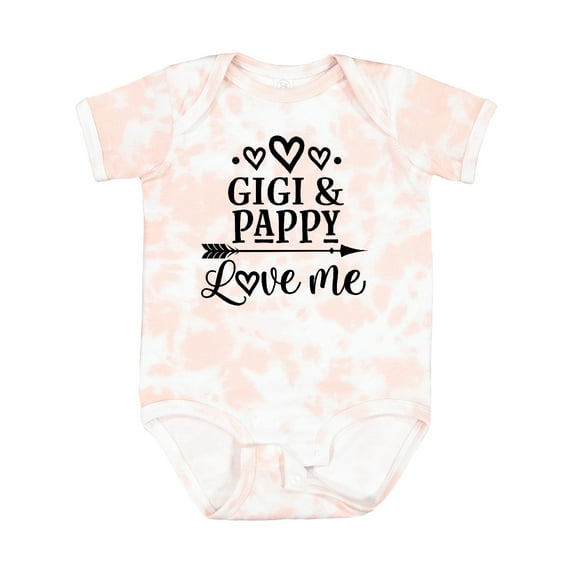 Inktastic Gigi and Pappy Love Me Girls Baby Bodysuit