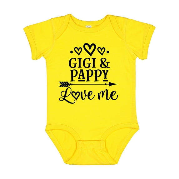 Inktastic Gigi and Pappy Love Me Girls Baby Bodysuit