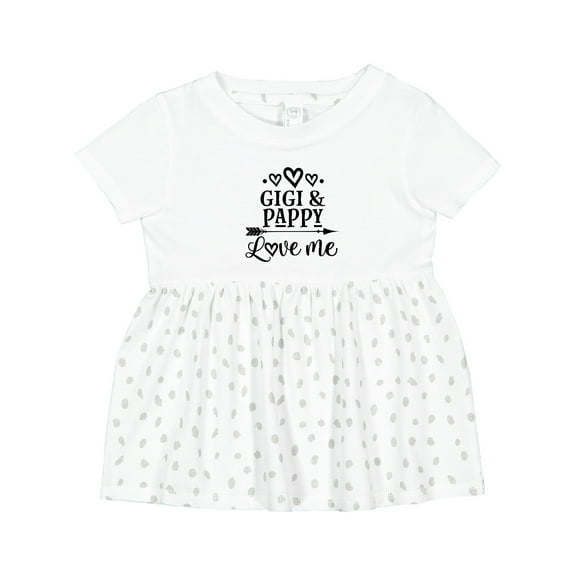 Inktastic Gigi and Pappy Love Me Girls Baby Dress