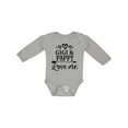thumbnail image 1 of Inktastic Gigi and Pappy Love Me Girls Long Sleeve Baby Bodysuit, 1 of 5