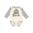 thumbnail image 1 of Inktastic Gigi and Pappy Love Me Girls Long Sleeve Baby Bodysuit, 1 of 5