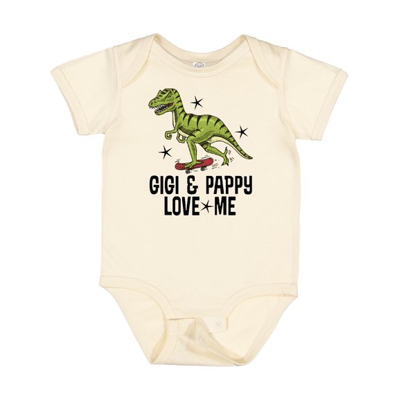 Inktastic Gigi and Pappy Love Me Grandson Boys Baby Bodysuit