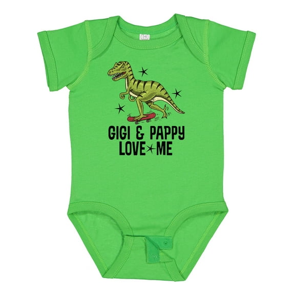 Inktastic Gigi and Pappy Love Me Grandson Boys Baby Bodysuit