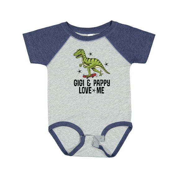 Inktastic Gigi and Pappy Love Me Grandson Boys Baby Bodysuit