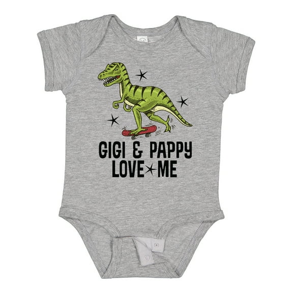 Inktastic Gigi and Pappy Love Me Grandson Boys Baby Bodysuit
