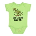 thumbnail image 1 of Inktastic Gigi and Pappy Love Me Grandson Boys Baby Bodysuit, 1 of 5