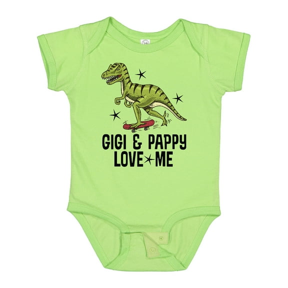 Inktastic Gigi and Pappy Love Me Grandson Boys Baby Bodysuit
