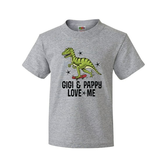 Inktastic Gigi and Pappy Love Me Grandson Youth T-Shirt
