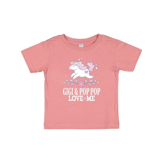 Inktastic Gigi and Pop Pop Unicorn Girls Baby T-Shirt
