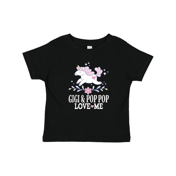 Inktastic Gigi and Pop Pop Unicorn Girls Baby T-Shirt