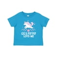 thumbnail image 1 of Inktastic Gigi and Pop Pop Unicorn Girls Toddler T-Shirt, 1 of 5
