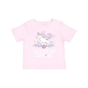 Inktastic Gigi and Pop Pop Unicorn Girls Toddler T-Shirt