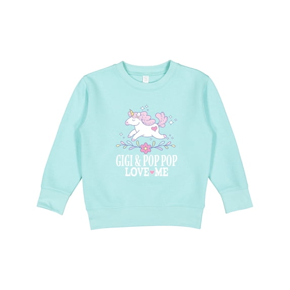 Inktastic Gigi and Pop Pop Unicorn Toddler Sweatshirt