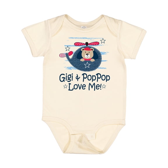Inktastic Gigi and PopPop Love Me Boys Baby Bodysuit
