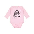 thumbnail image 1 of Inktastic Gigi and Poppop Love Me Girls Long Sleeve Baby Bodysuit, 1 of 5