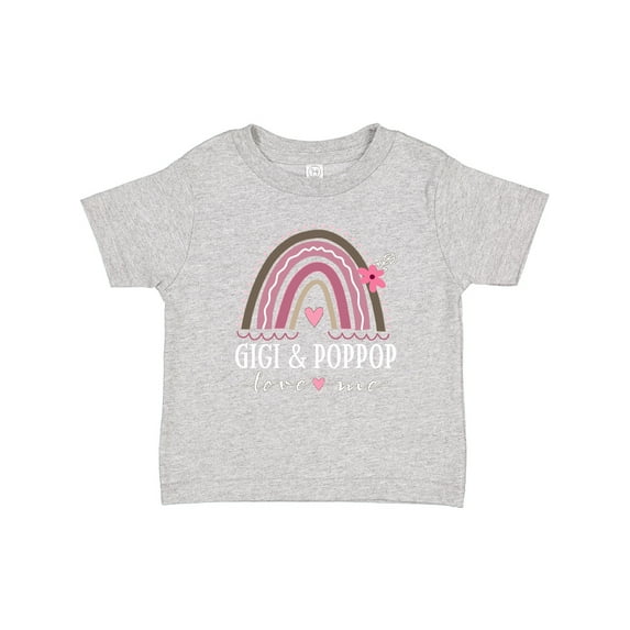 Inktastic Gigi and Poppop Love Me Rainbow Girls Baby T-Shirt