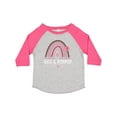 thumbnail image 1 of Inktastic Gigi and Poppop Love Me Rainbow Girls Toddler T-Shirt, 1 of 5