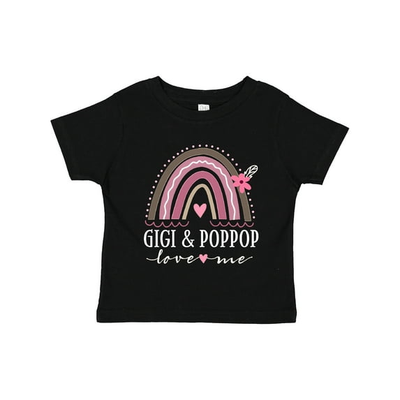 Inktastic Gigi and Poppop Love Me Rainbow Girls Toddler T-Shirt