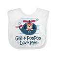 thumbnail image 1 of Inktastic Gigi and Poppop Love Me Boys Baby Bib, 1 of 4