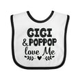 thumbnail image 1 of Inktastic Gigi and Poppop Love Me Boys or Girls Baby Bib, 1 of 4