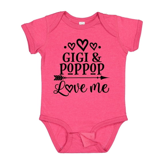 Inktastic Gigi and Poppop Love Me Girls Baby Bodysuit