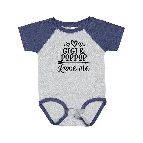 Inktastic Gigi and Poppop Love Me Girls Baby Bodysuit