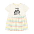 thumbnail image 1 of Inktastic Gigi and Poppop Love Me Girls Baby Dress, 1 of 5