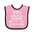 thumbnail image 1 of Inktastic Gigi and Poppy Love Me Boys or Girls Baby Bib, 1 of 4