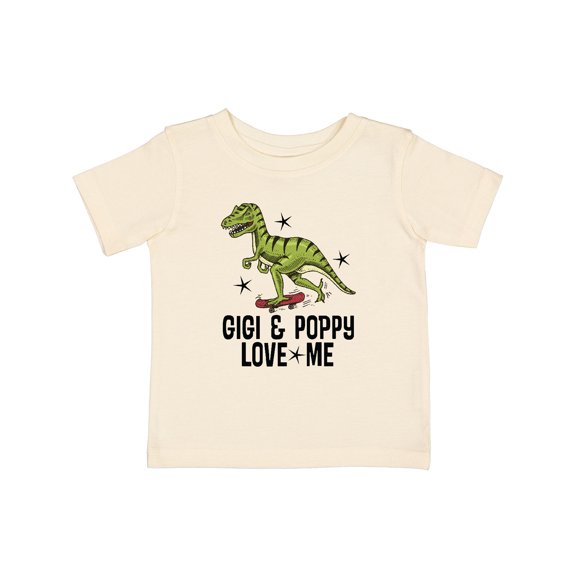 Inktastic Gigi and Poppy Love Me Dinosaur Boys Baby T-Shirt