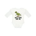thumbnail image 1 of Inktastic Gigi and Poppy Love Me Dinosaur Boys Long Sleeve Baby Bodysuit, 1 of 5