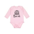 thumbnail image 1 of Inktastic Gigi and Poppy Love Me Girls Long Sleeve Baby Bodysuit, 1 of 5