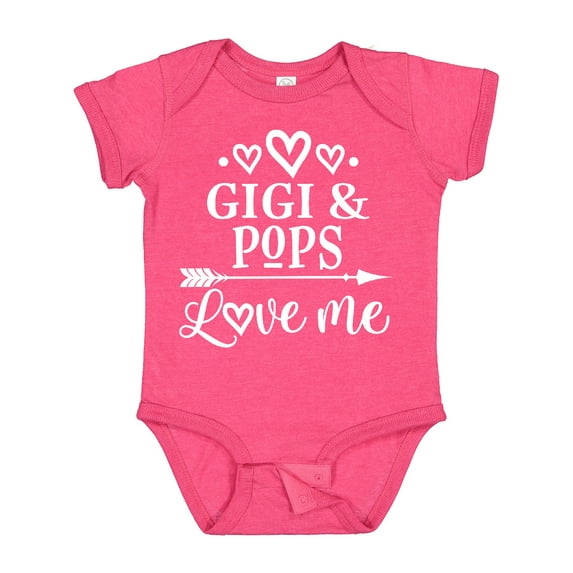 Inktastic Gigi and Pops Love Me Boys or Girls Baby Bodysuit