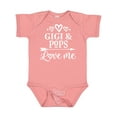 thumbnail image 1 of Inktastic Gigi and Pops Love Me Boys or Girls Baby Bodysuit, 1 of 5