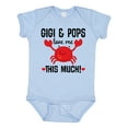thumbnail image 1 of Inktastic Gigi and Pops Love Me Grandchild Boys or Girls Baby Bodysuit, 1 of 5