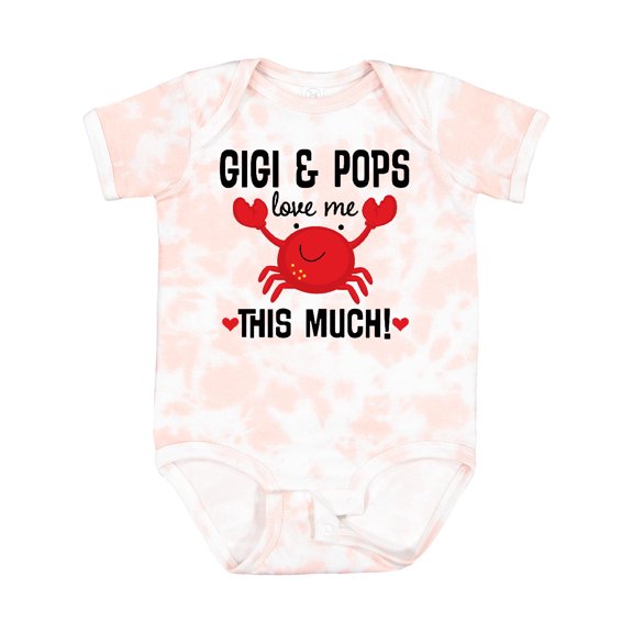 Inktastic Gigi and Pops Love Me Grandchild Boys or Girls Baby Bodysuit