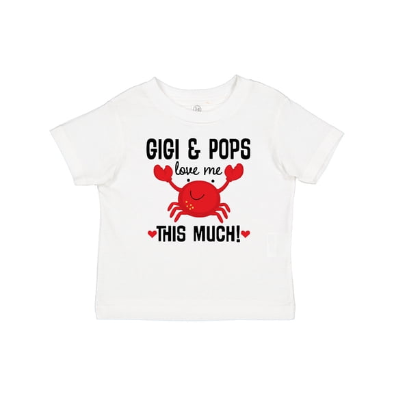 Inktastic Gigi and Pops Love Me Grandchild Boys or Girls Baby T-Shirt