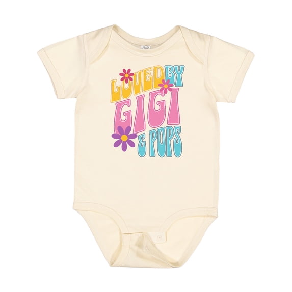 Inktastic Gigi and Pops Love Me Granddaughter Girls Baby Bodysuit