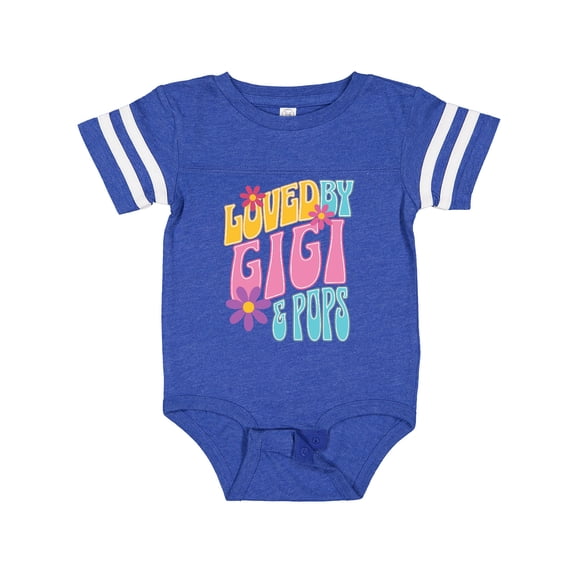 Inktastic Gigi and Pops Love Me Granddaughter Girls Baby Bodysuit