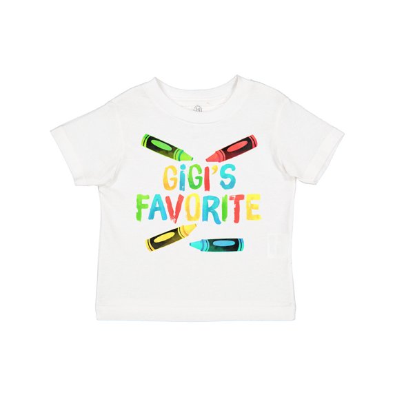 Inktastic Gigi's Favorite Crayons Boys or Girls Toddler T-Shirt