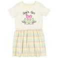 thumbnail image 1 of Inktastic Gigi's Girl Heart Flowers Girls Toddler Dress, 1 of 5