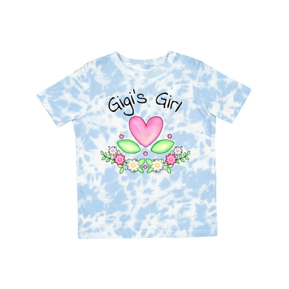 Inktastic Gigi's Girl Heart Flowers Girls Toddler T-Shirt