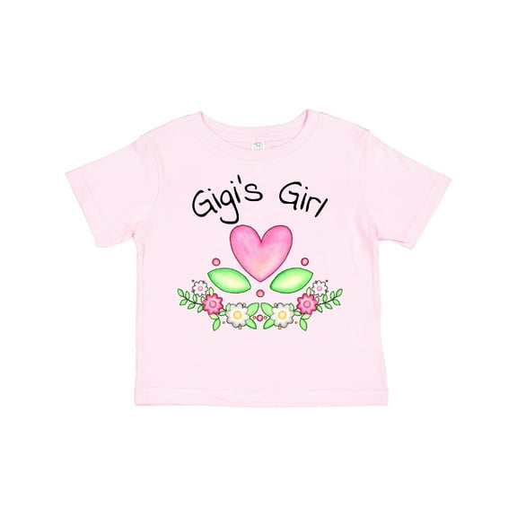 Inktastic Gigi's Girl Heart Flowers Girls Toddler T-Shirt